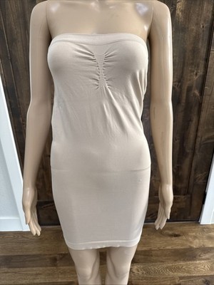 Barelyther Full Body Strapless Seamless Shapewear Slimming Nude size 34 - 040