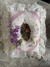 Vintage Fabric Lace Padded Photo Album Scrapbooking