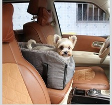 Dog Car Seat Pet Car Booster Seat Center Console Dog Sea for 15 Lbs Small Dogs