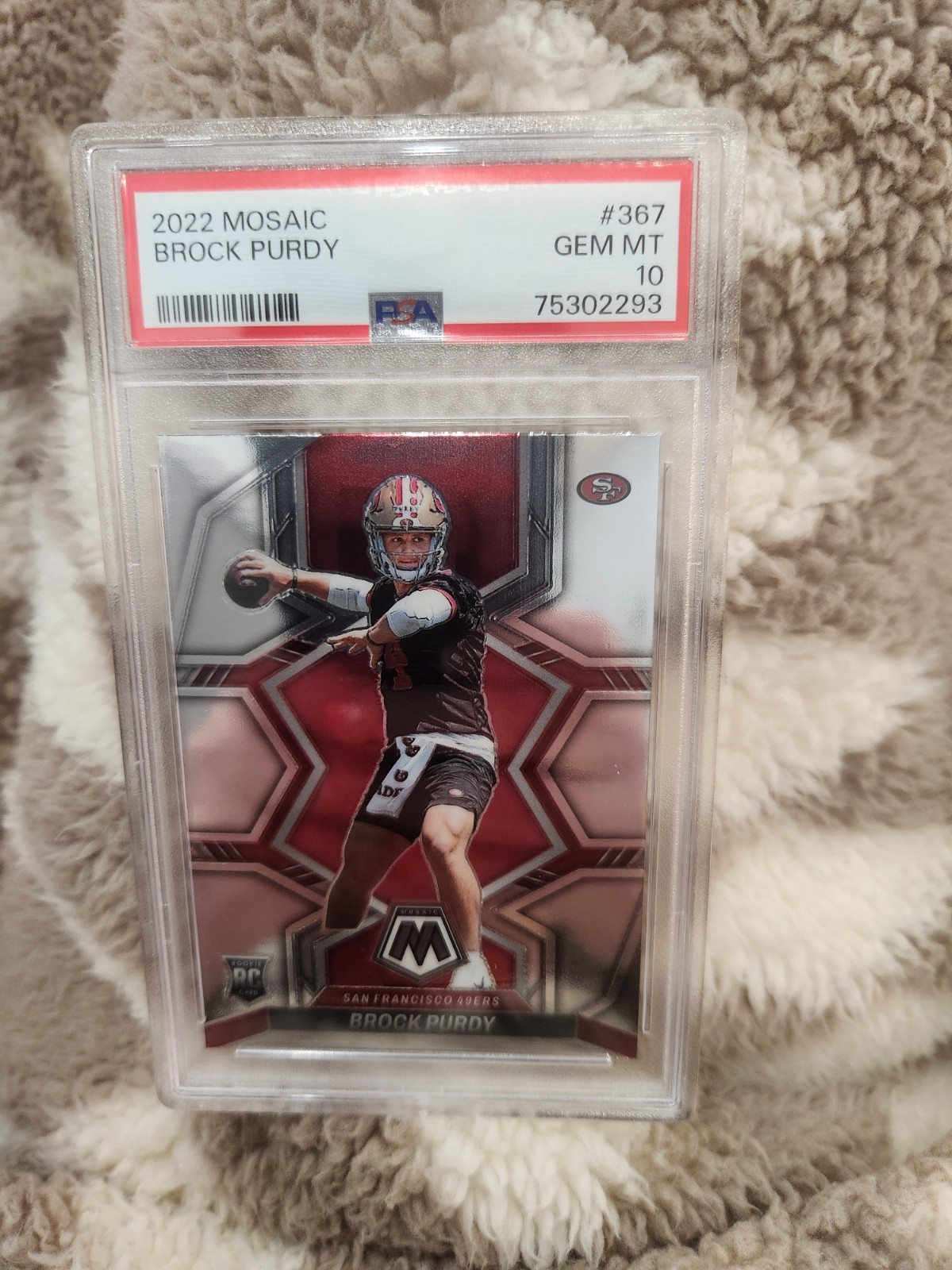 2022 Mosaic Brock Purdy #367 PSA 10