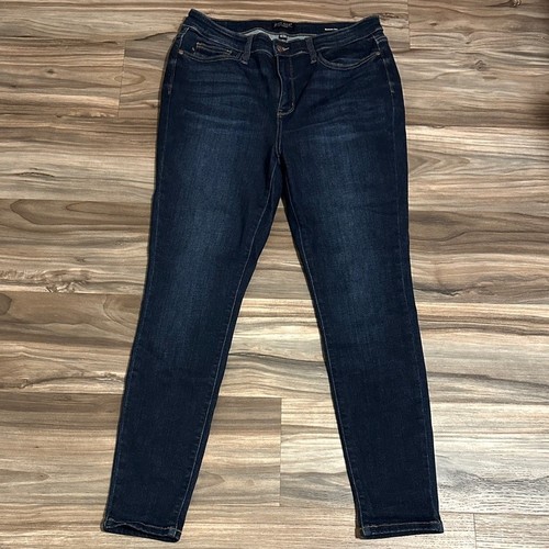 Judy Blue Skinny Fit Jeans Damen Gr. 15/32 Dark Wash Stretch Denim