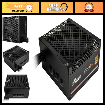 650W 80+ Bronze Semi-Modular Power Supply, ATX 3.0/3.1, PCIe 5.1, Silent Fan