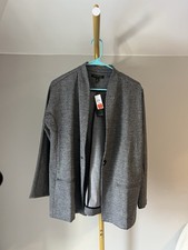 Banana Republic gray blazer suit jacket, Petites XS, long sleeves