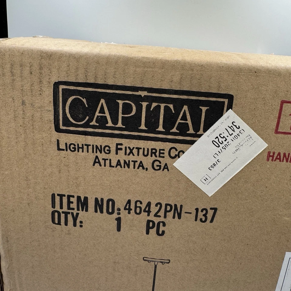 Mini colgante Capital Lighting de 10-1/2" de alto modelo: 4642PN-137 sellado de fábrica Foto 3 de 4