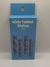 Kids Tablet Stylus 4-Pack Universal Colorful Crayon-Shaped Capacitive Pens