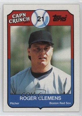 1989 Topps Cap'n Crunch Food Issue Roger Clemens #18 1hx3