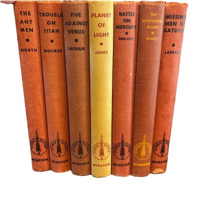 Lot of 7 VTG Winston Science Fiction HC 6 1st Ed . No DJ / Various Conditions .