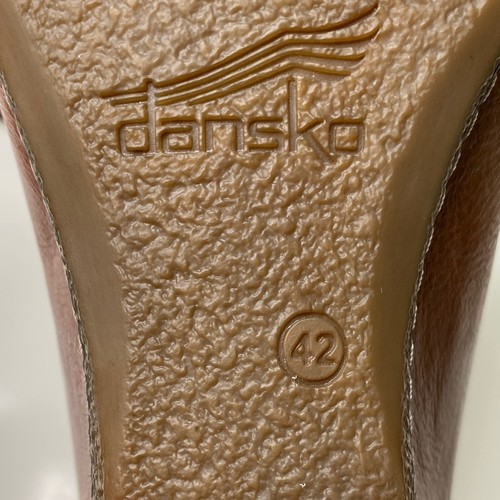 Dansko Liliana Concealed Wedge Slip-on Teak Burnished Nubuck Leather Size 42 EU - Picture 8 of 11