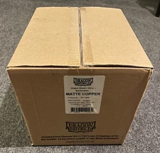 Dragon Shield Matte Copper Case (5 displays of 10 boxes) Std. Size Sleeves 100ct