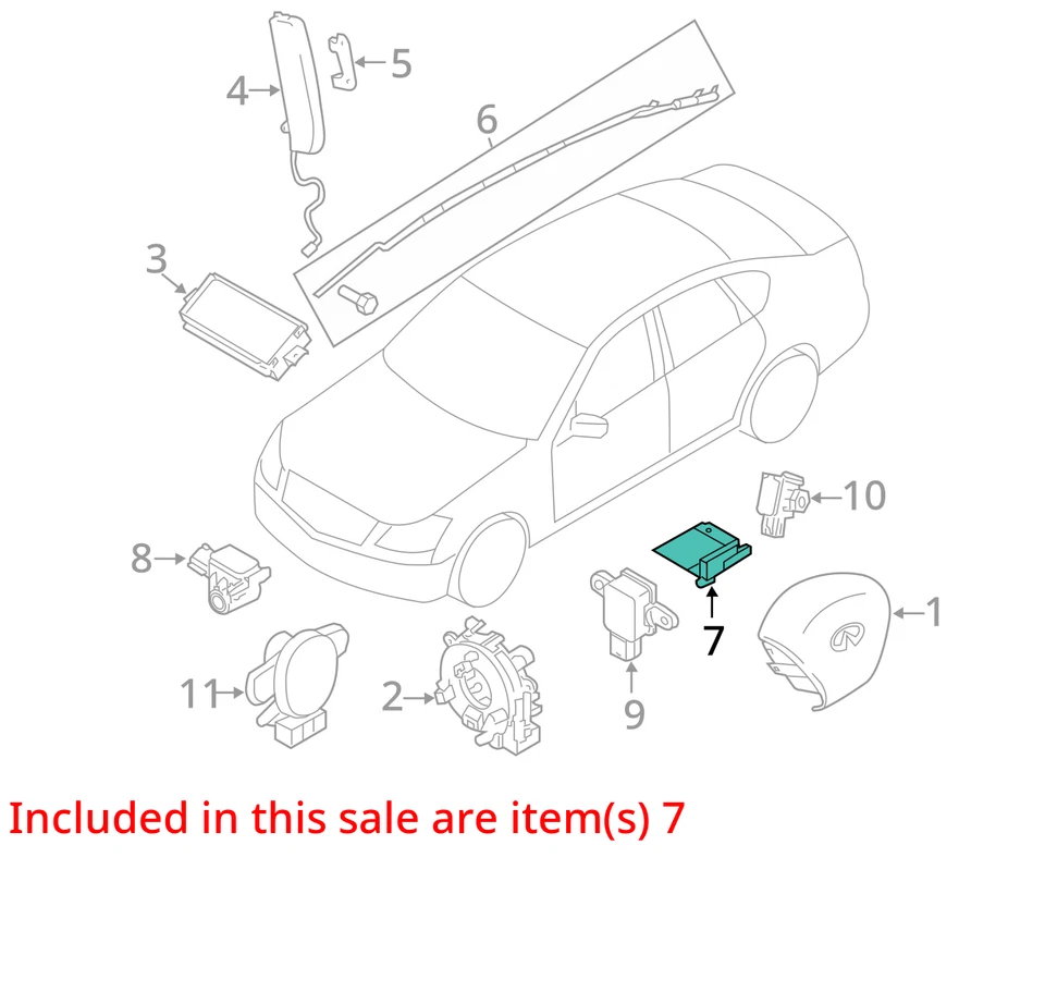 Chassis ECM Center Console Sport Model Fits 11-13 INFINITI M37 2655361 - Image 3 of 4