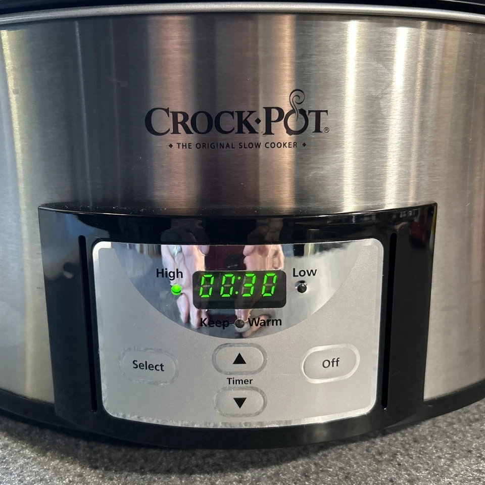 Olla de barro modelo SCCPVC605-S-A 6 cuartos - baja/alta/mantener caliente - temporizador digital usado en muy buen estado Foto 3 de 4