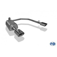 FOX Sportauspuff re li je 1x135x80mm flach gerollt für Opel Astra G Coupe Cabrio