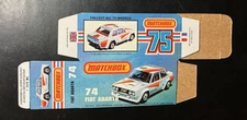 Matchbox #74 Fiat Abarth ‘77-‘82 Type L Repro Box 