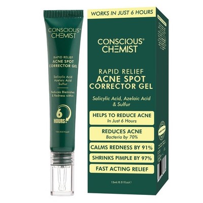 CONSCIOUS CHEMIST Rapid Relief 15g in 6 HOUR Pimples, Acne Spot Corrector Gel