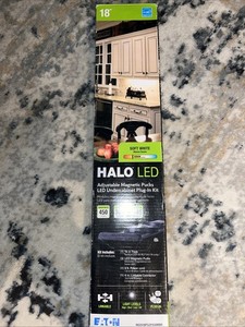 Halo Led Adjustable Magnetic Puck Under Cabinet Plug Kit New Inbox 18 Inch Track