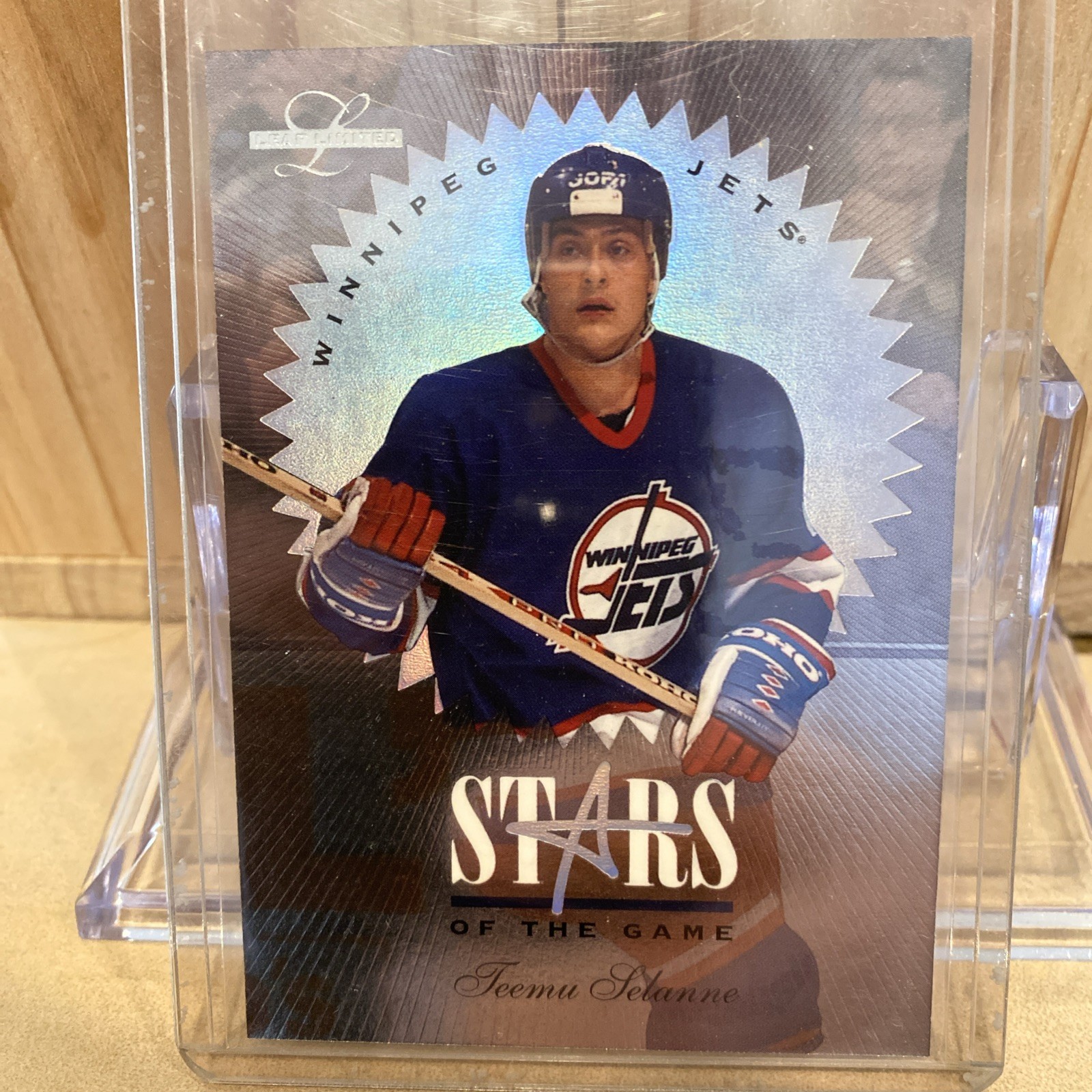 1996 Donruss Leaf Limited Teemu Selunne #7 Stars of the Game 3216/5000 Mint