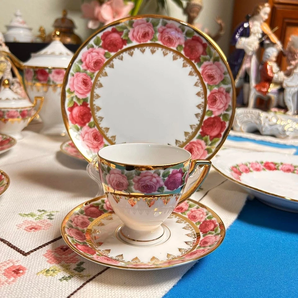 🌹🌹 ELW Karlsbader Rosen Kaffee-/ Teeservice  💐 - Bild 4 von 4