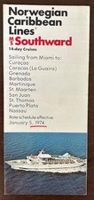 SOUTHWARD (Norwegian Caribbean) Jan-Apr 1974 cruises - DECK PLAN/PHOTOS