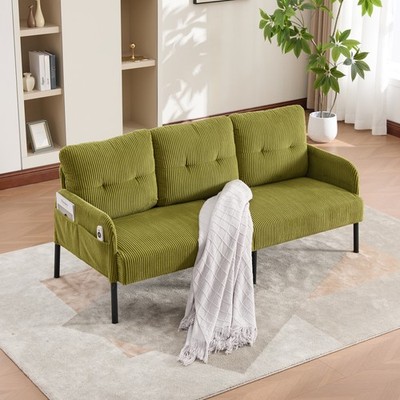 UNITED WE WIN Oversized Loveseat, Modern & Plush Double-seater Sofa, Corduroy