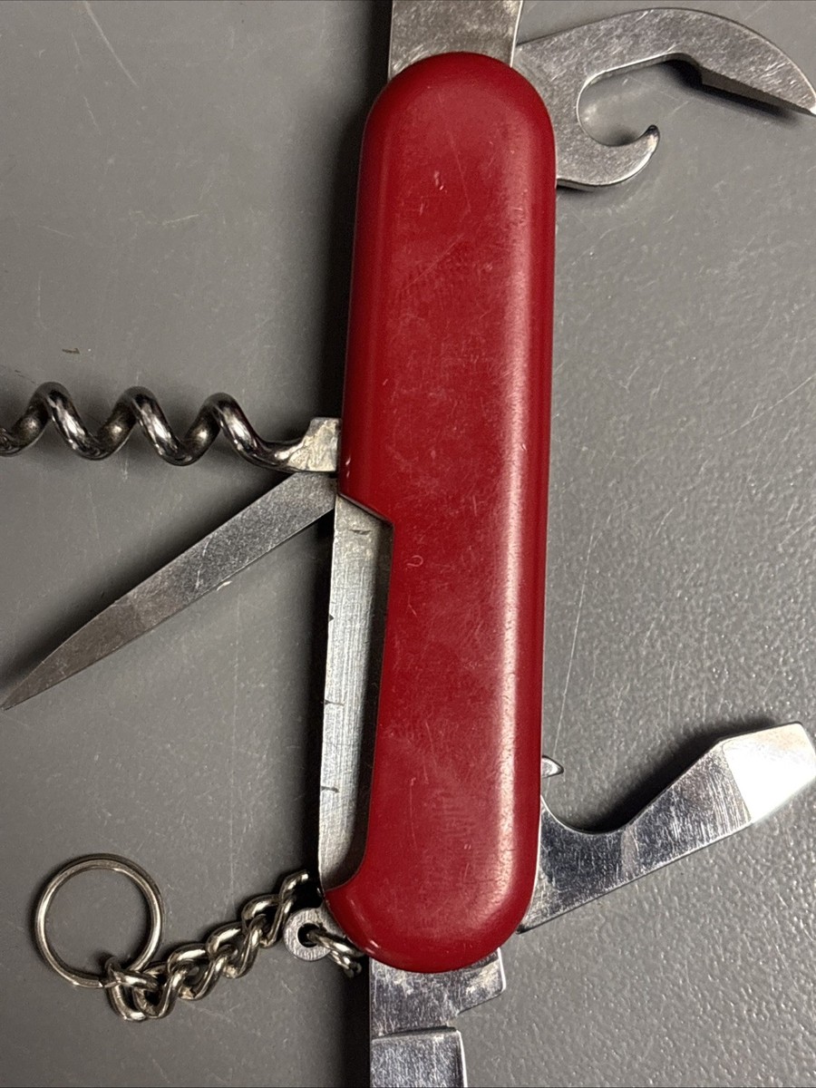 Wenger Swiss Army Knife Red Hunter 85mm Strong Emblem Good Snap | eBay