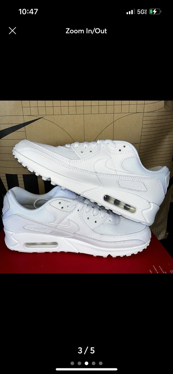 Size 8 - Nike Air Max 90 Triple White 2020 for sale online | eBay
