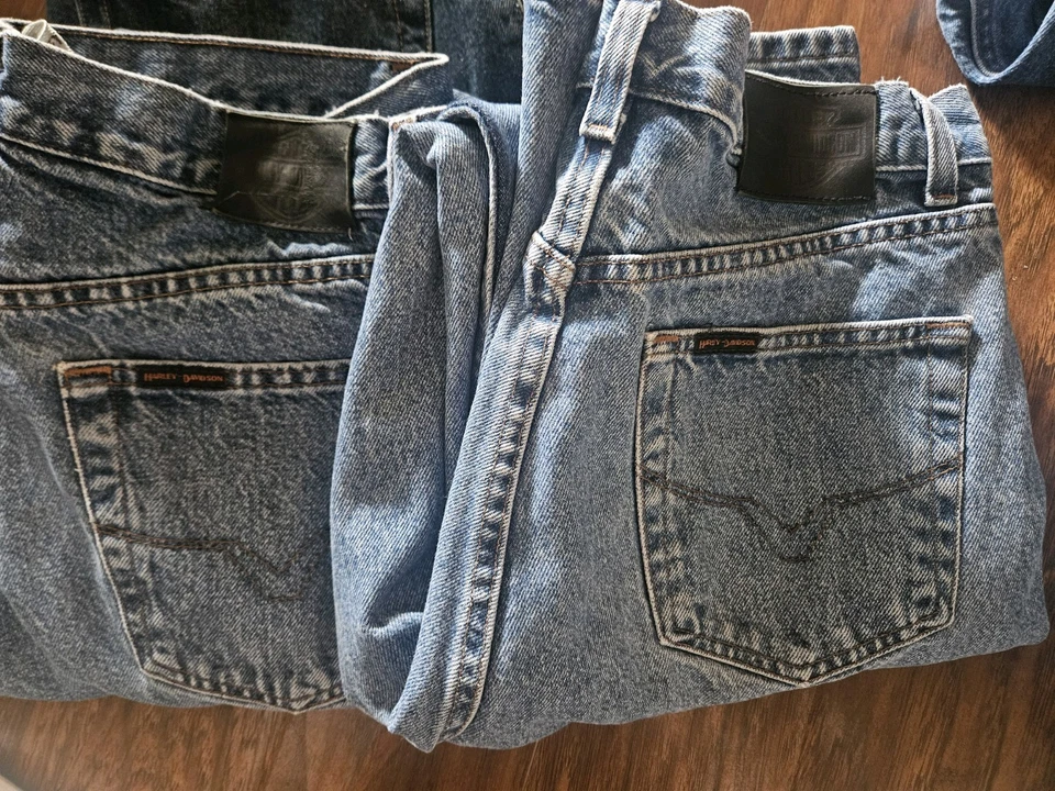 Pantalones de mezclilla Harley Davidson para hombre calce relajado 34x34 lote de 6 pares 103819 Foto 3 de 4