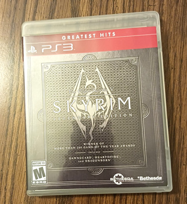 Elder Scrolls 5 V: Skyrim Legendary Edition PS3 CIB W Map + Manual - Great Disk