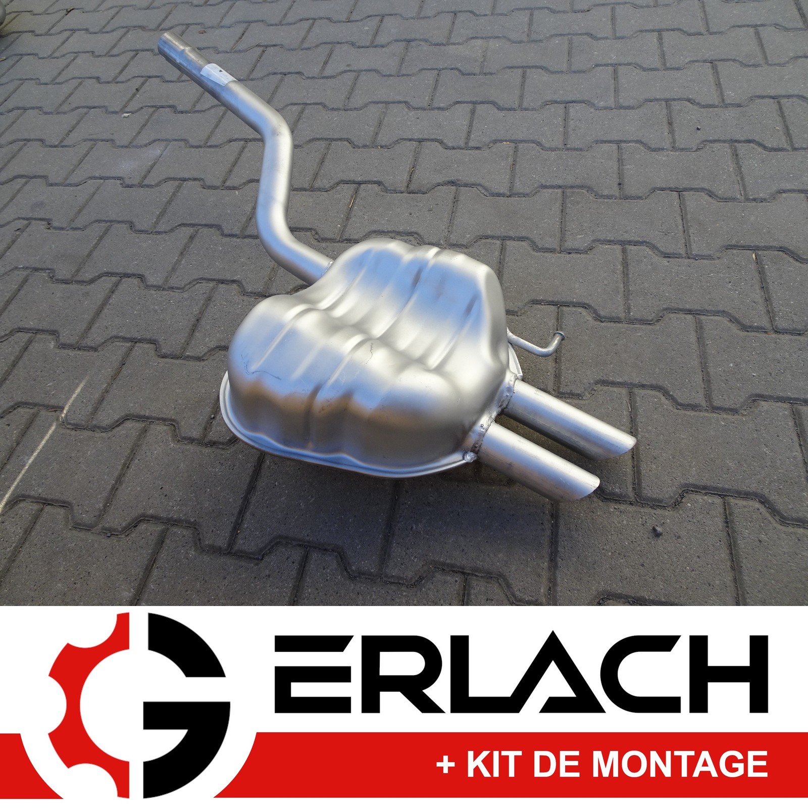 Silencieux arrière Skoda Octavia II 2.0 FSI pot échappement berline 9109