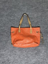 Calvin Klein Tote Bag Womens Large Brown Orange Shoulder Purse