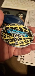 Van Halen Belt Buckle Black and Yellow