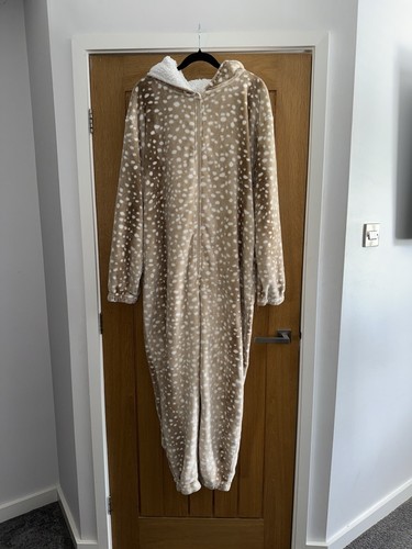 🌸 PRIMARK Rudolph Rentier Schlafanzug All In One Gr. L UK 14/16 🌸