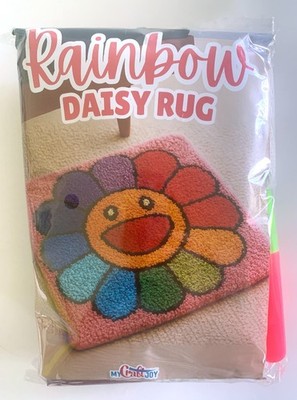 My Craft Joy RAINBOW DAISY LATCH HOOK RUG Kit