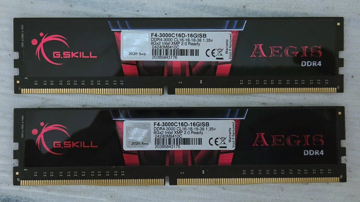 G. SKILL PC4-24000 (DDR4-3000) Bus Speed DDR4 SDRAM Memory (RAM