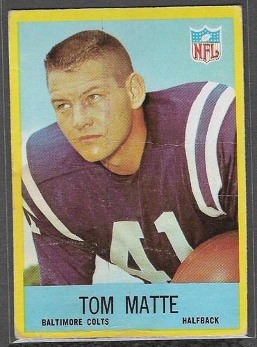 Tom Matte #21 1967 Philadelphia card