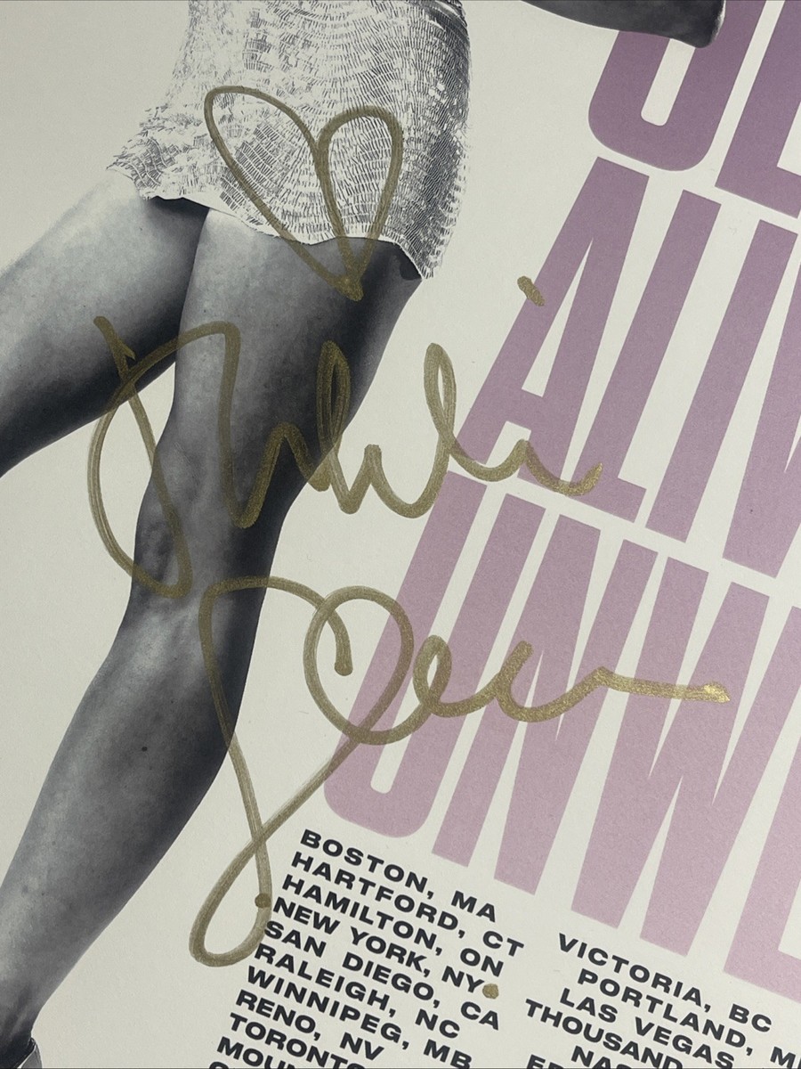 NIKKI GLASER 3 SIGNED ALIVE & UNWELL NYC TOUR CONCERT POSTER 11x17
