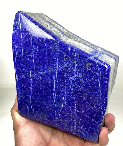 3470Gram Blue Lapis Lazuli Freeform Polished Rough Crystal Slab From Afghanistan - Picture 7 of 11