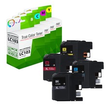4Pk TCT LC103 LC103BK LC103C LC103M LC103Y HY For Brother J470dw Compatible Ink