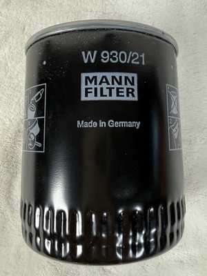 MANN W930/21 Spin-on Oil Filter New Genuine OEM Damaged Box W93021