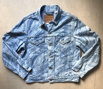 Levi s Trucker  Denim Jacket, blau marmoriert, Gr.M