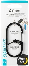 Nite Ize G-Series Dual Chamber Carabiner 4 - Black