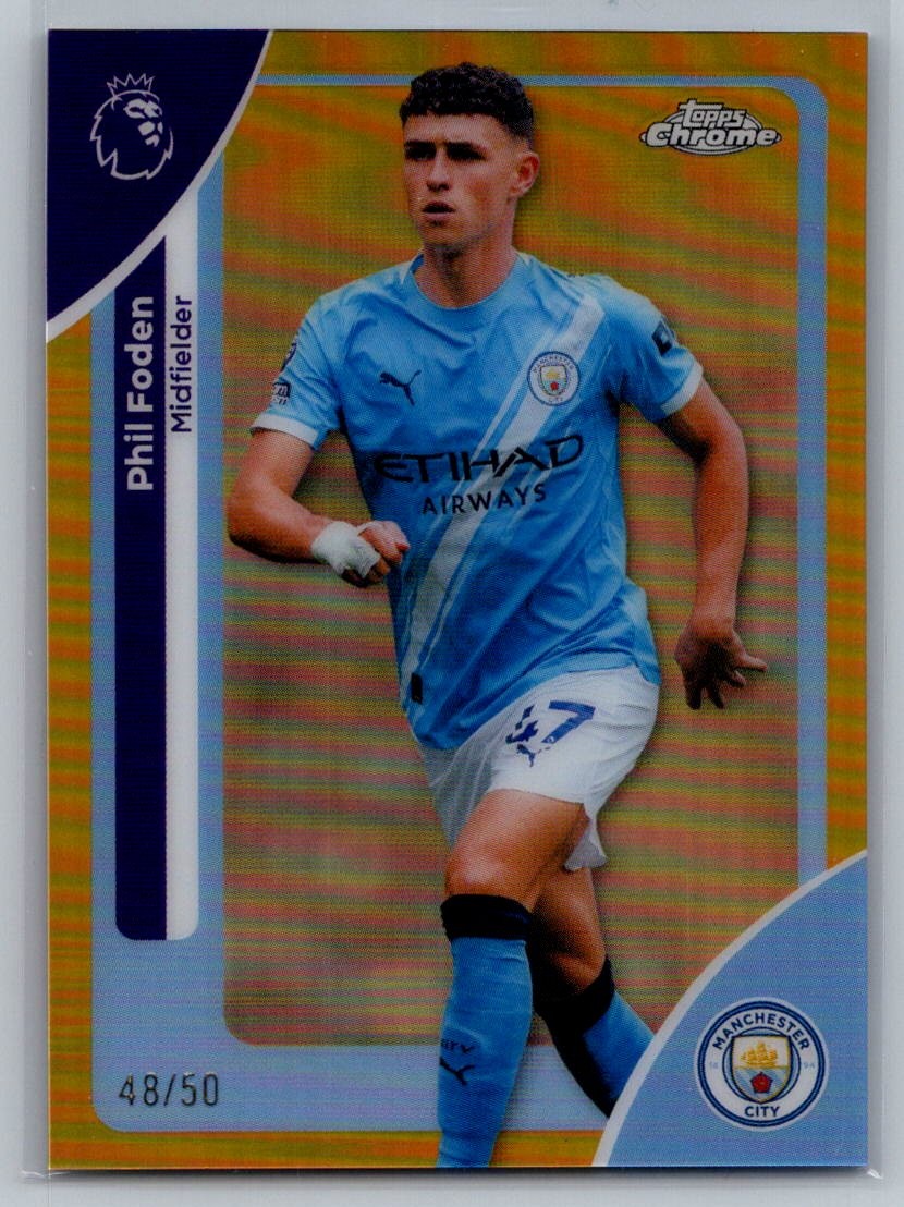 その他 2020 Phil Foden Topps Chrome Speckle Phil Foden 2022-23 Topps Stadium Club Chrome UEFA Refractor #47