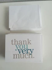 Unused Lot Of 41 Thank You Very Much Notecards With Envelopes