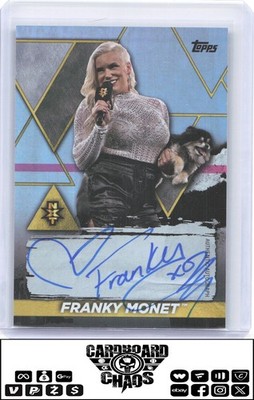 Franky Monet/Taya Valkyrie 2021 Topps NXT On-Card Auto WWE AEW TNA AAA