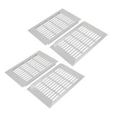 Image of 4pcs 150mm x 250mm Aluminum Alloy Wardrobe Cupboard Ventilation Air Vent Grille