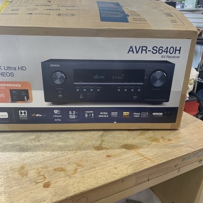 Denon AVR-S640H 5.2 Channel 4K Network AV Receiver w/ HEOS, AirPlay, Bluetooth 