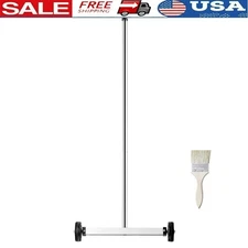 Magnetic Sweeper Telescopic Handle Portable Metal Collector W/ Rolling Wheels US