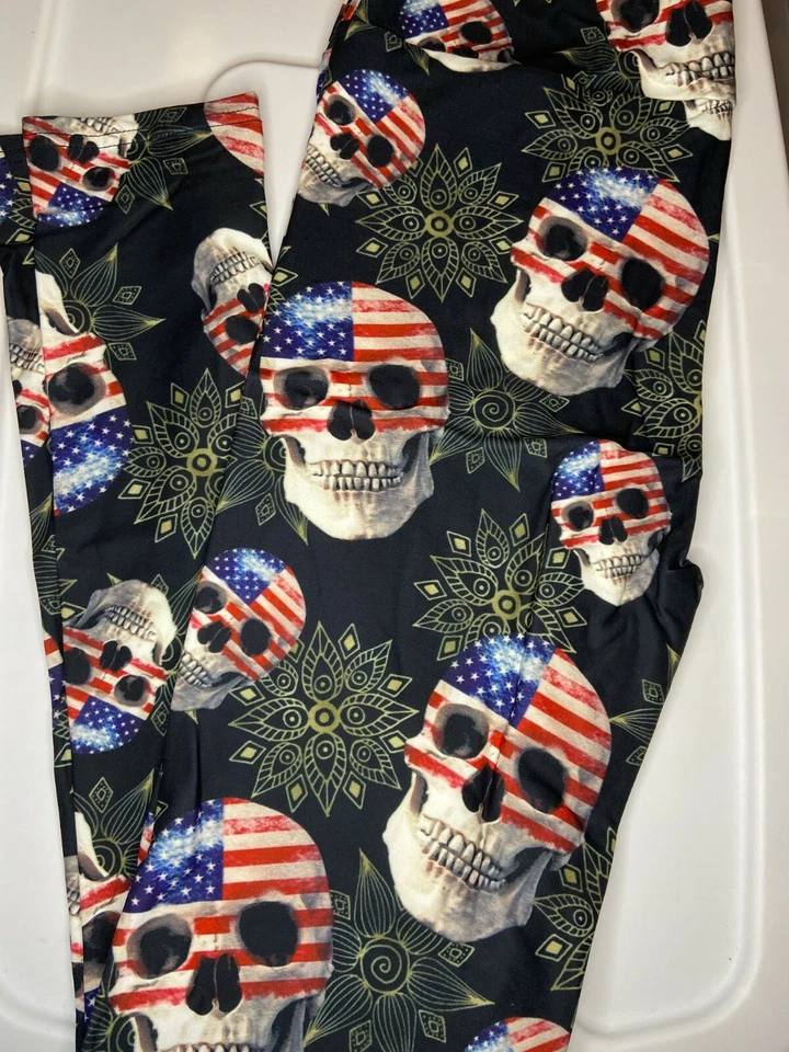 TC American Skull Leggings - Image 2 of 2