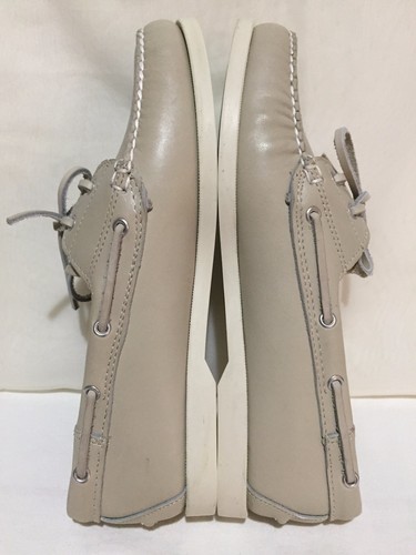 GH BASS & CO OUTDOORS T 368 BEIGE LEATHER BOAT DECK LOAFERS SHOES MENS SZ 10 M - Picture 5 of 11