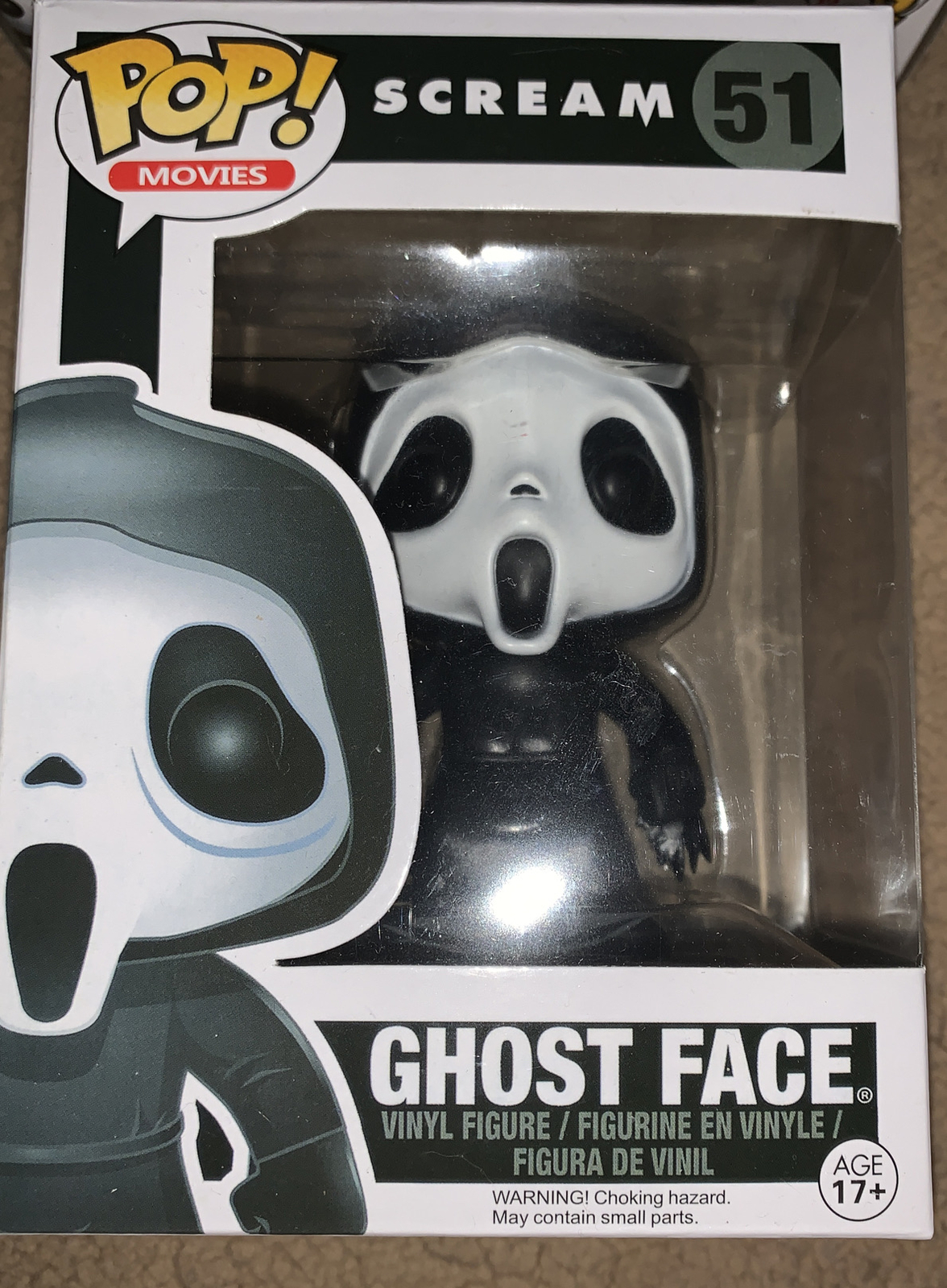 Funko Pop Scream Ghost Face Horror Film Ghostface Vinyl Figur Toys Modell # 51