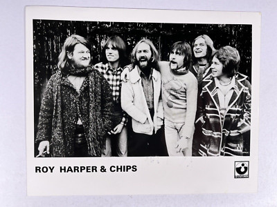 Roy Harper & Chips Photo Original Harvest Records Black And White Promo late 70s